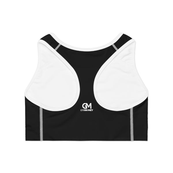 Gym Money Monogram Sports Bra (Black)