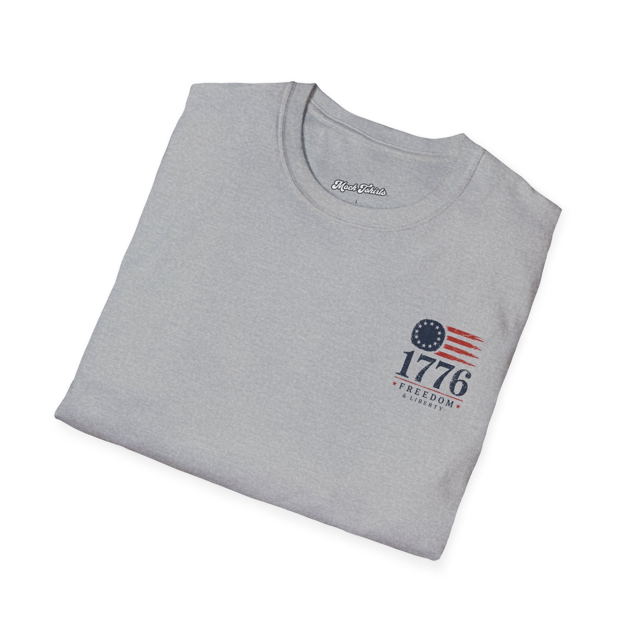 1776 Freedom & Liberty T-Shirt - Vintage American Flag Patriotic Tee