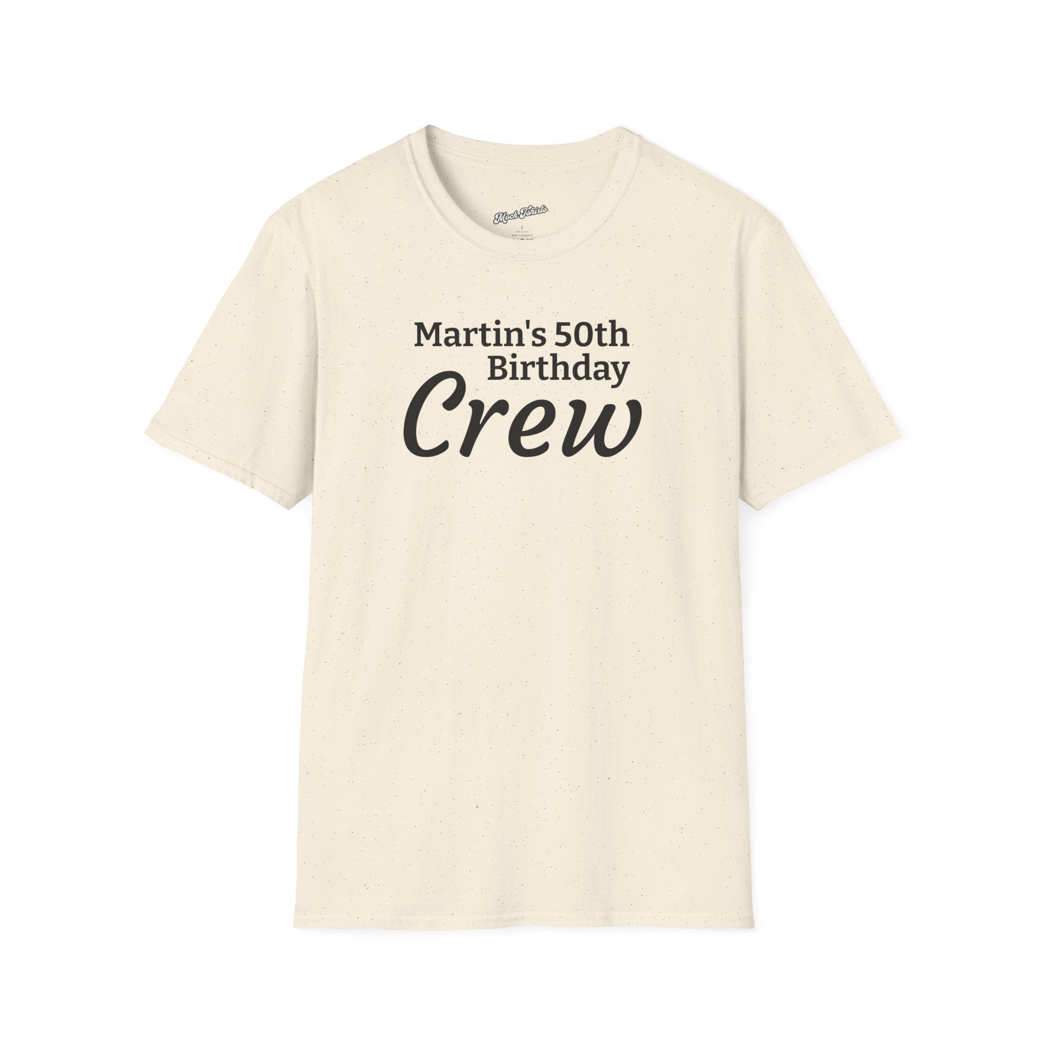 Personalized Birthday Crew Tee - Put Your Person's Name On It