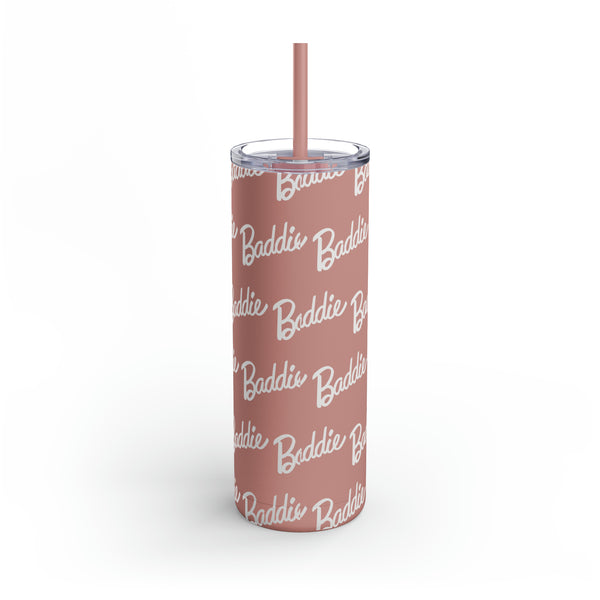 ☕ "Sip with Sass" Skinny Matte Tumbler, 20oz - Barbie Font Inspired, Chic & Empowering Drinkware for the Fashion-Forward ☕