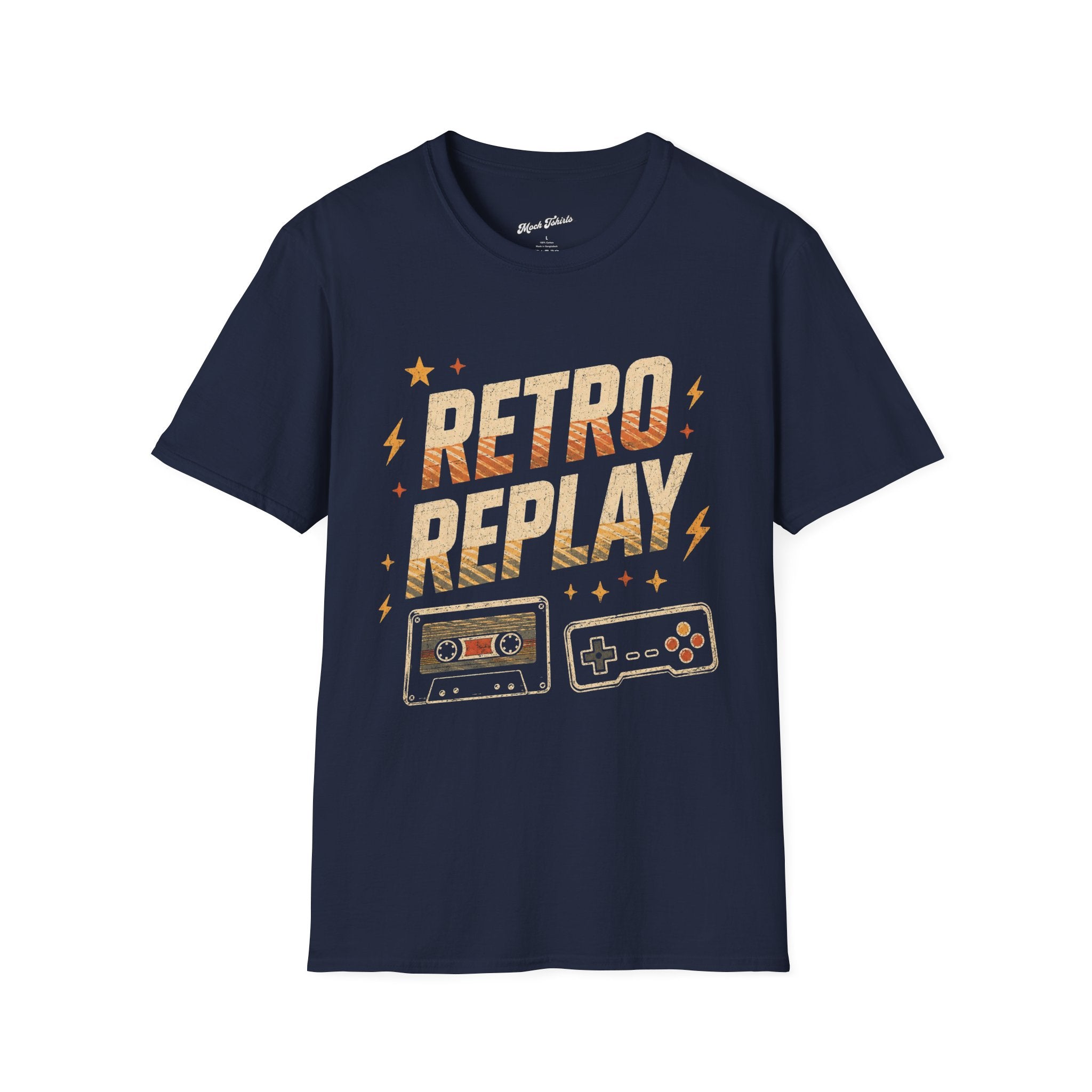 Retro Replay - Vintage Cassette & Controller Gamer T-Shirt