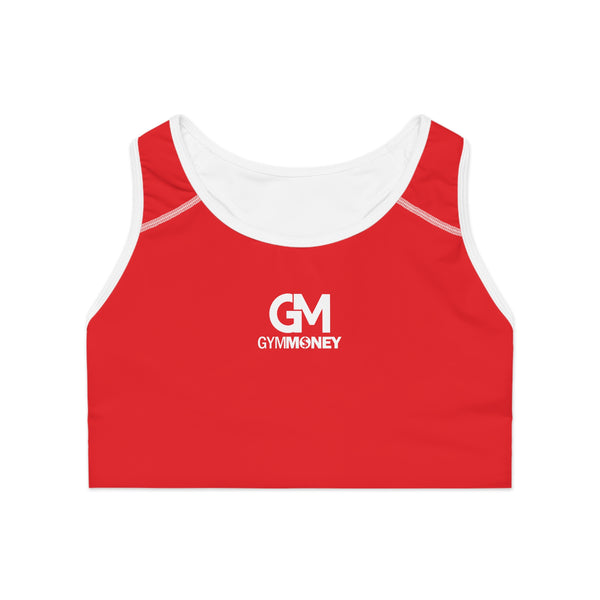 Gym Money Monogram Sports Bra (Red)