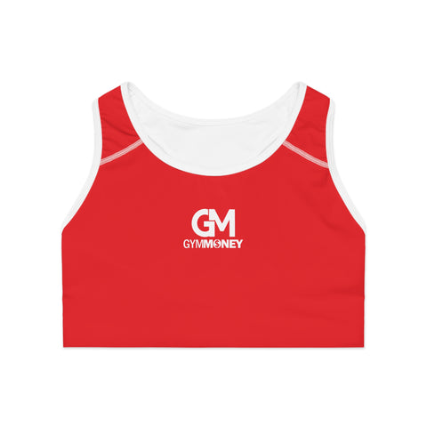 Gym Money Monogram Sports Bra (Red)