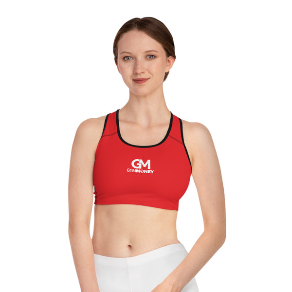 Gym Money Monogram Sports Bra (Red)
