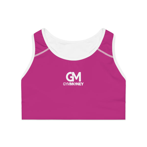 Gym Money Monogram Sports Bra (Pink)