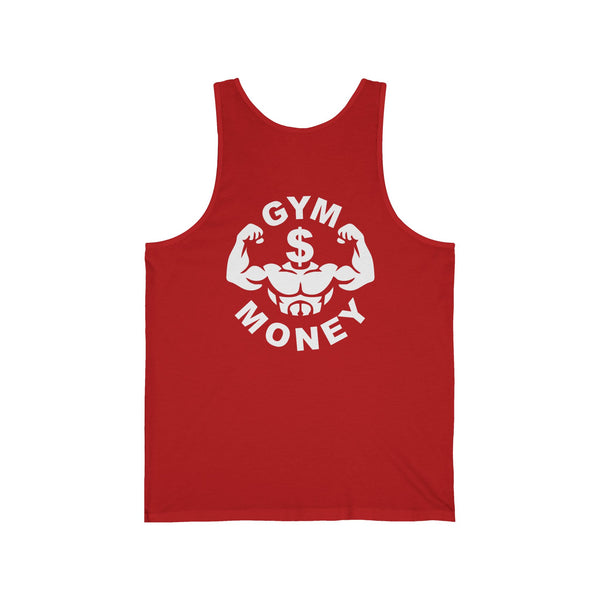 Gym Money Unisex Jersey Tank Top Flex Head