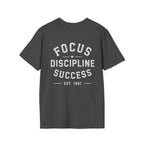 Focus Discipline Success T-Shirt — Motivational Graphic Tee (Est. 1981)