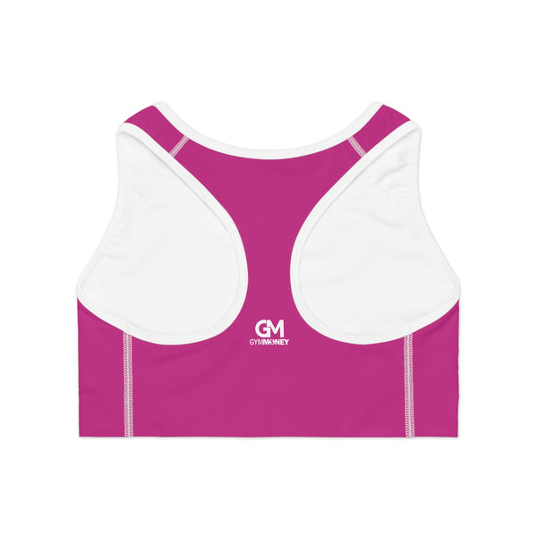 Gym Money Monogram Sports Bra (Pink)