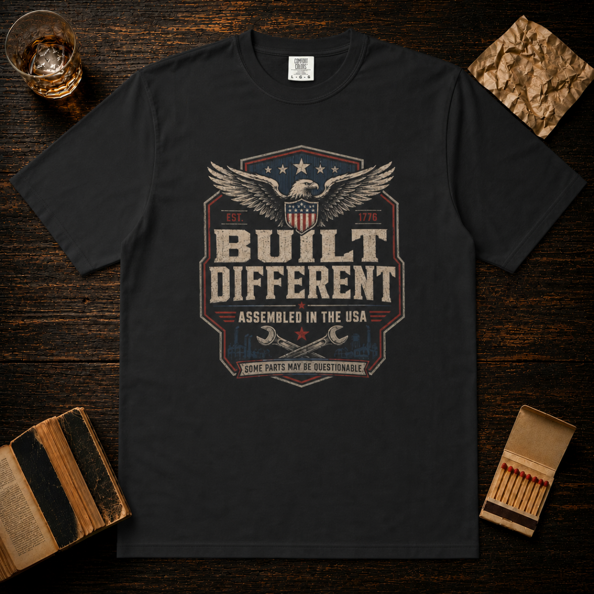 Built Different Assembled In The USA T-Shirt