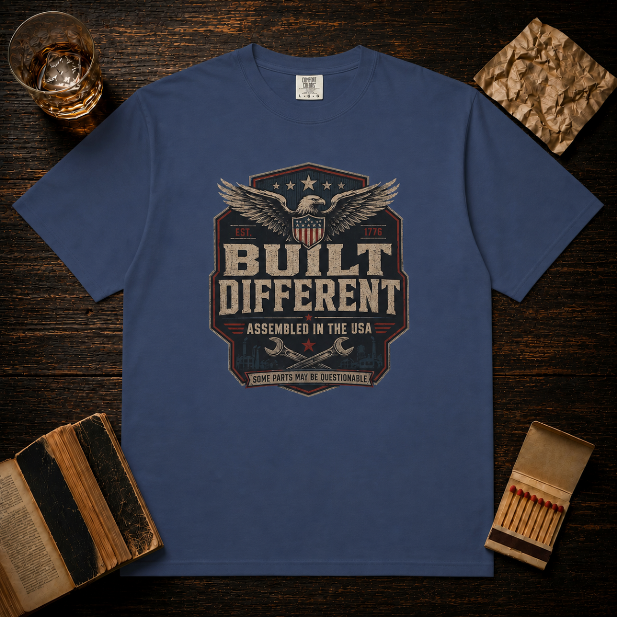 Built Different Assembled In The USA T-Shirt
