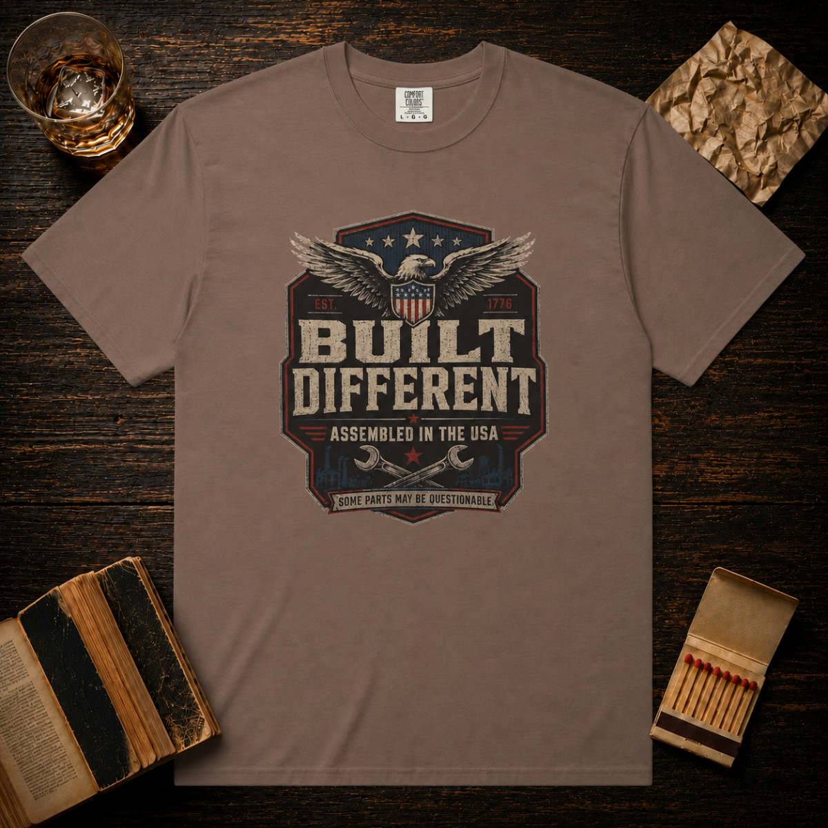 Built Different Assembled In The USA T-Shirt