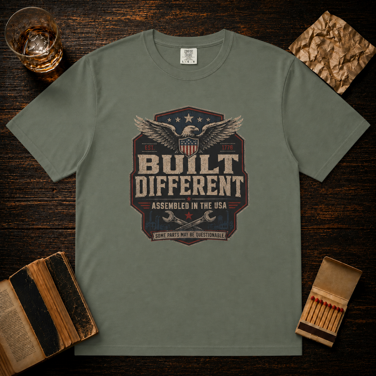Built Different Assembled In The USA T-Shirt