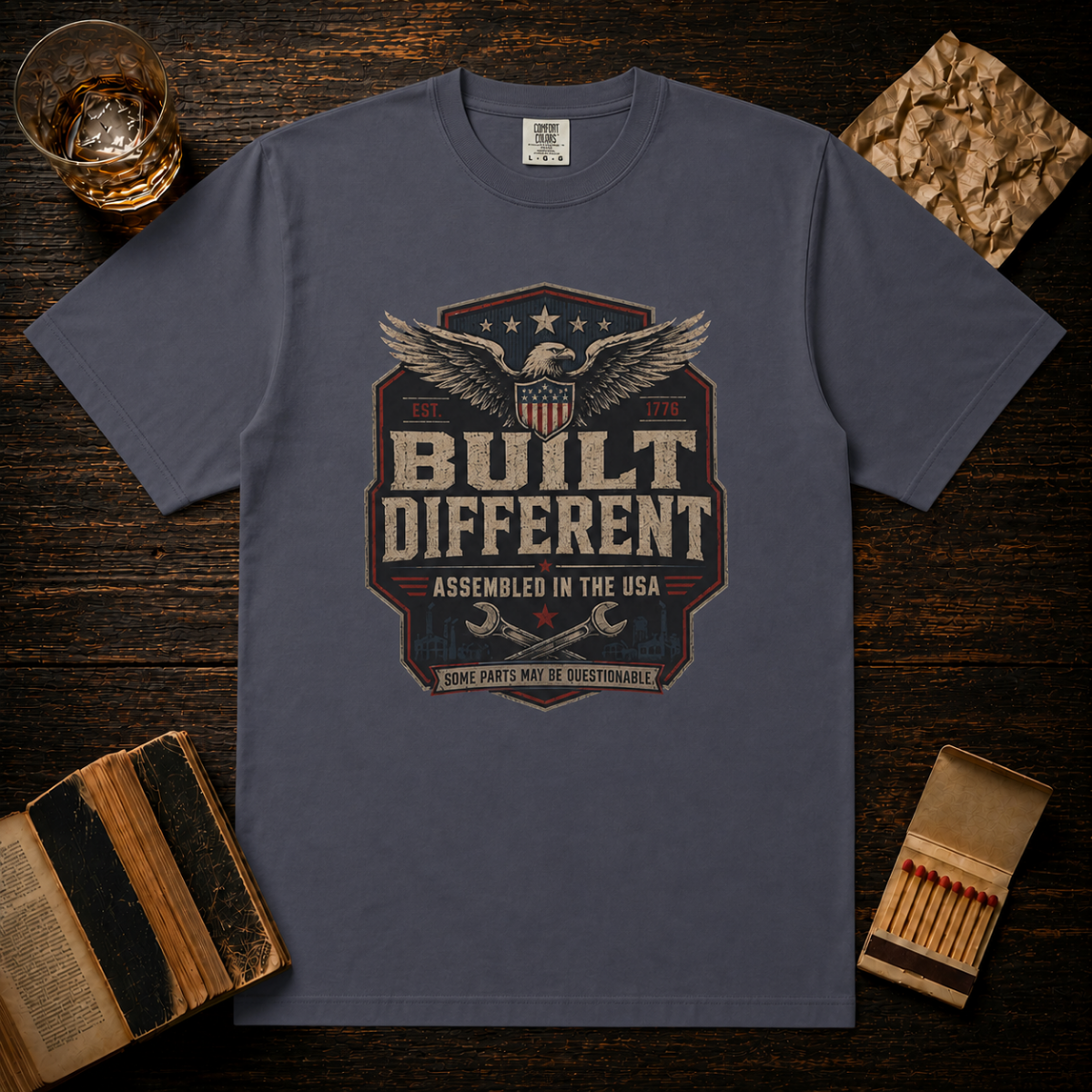 Built Different Assembled In The USA T-Shirt