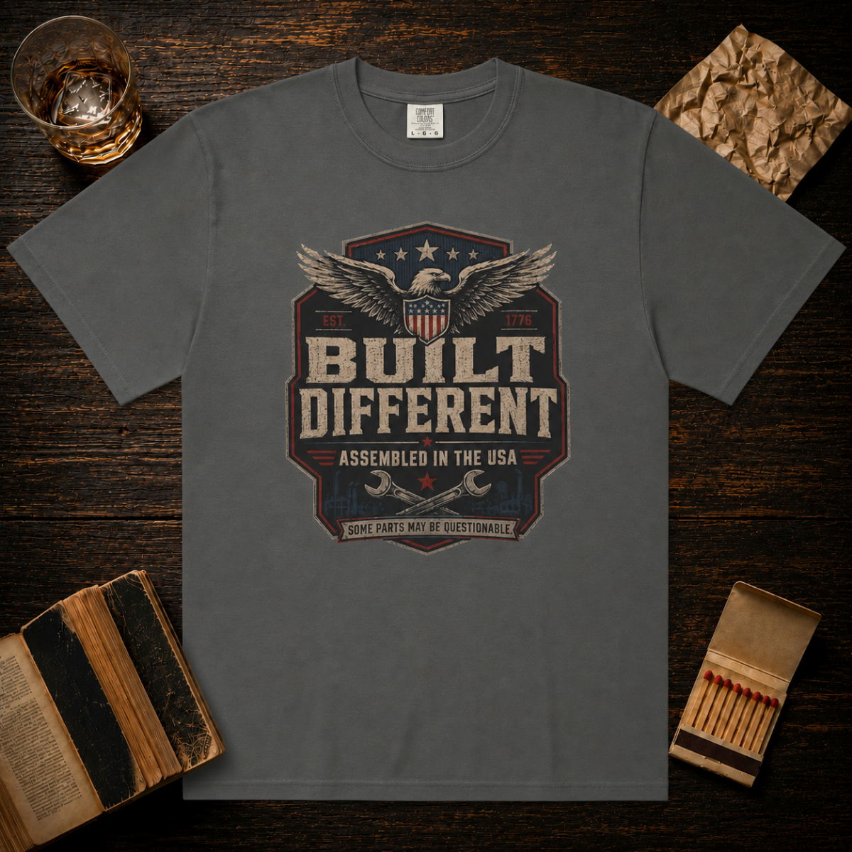 Built Different Assembled In The USA T-Shirt