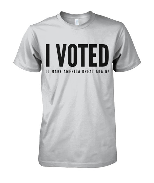 I Voted To Make America Great Again Political Tee (Stacked)