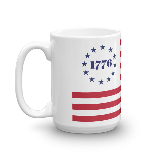 1776 Betsy Ross Vintage American Flag Mug