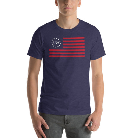 1776 Betsy Ross Vintage American Flag Tshirt
